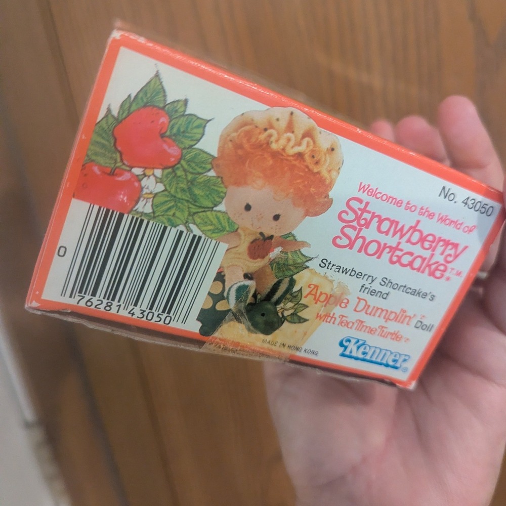 Vintage 1980 Strawberry Shortcake Apple Dumplin Doll w/ Box & Comb Kenner - Picture 14 of 16